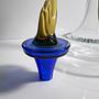Vintage Postmodern Weinkaraffe Glas 4