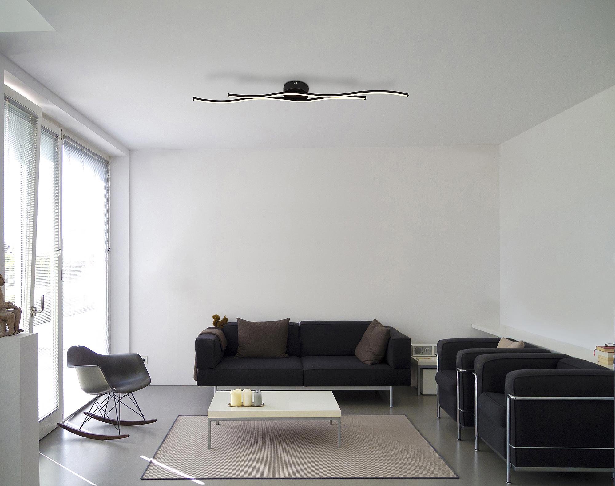 LED Ceiling Light Boyd 1-Light Acrylic Glass Iron 110 cm 2