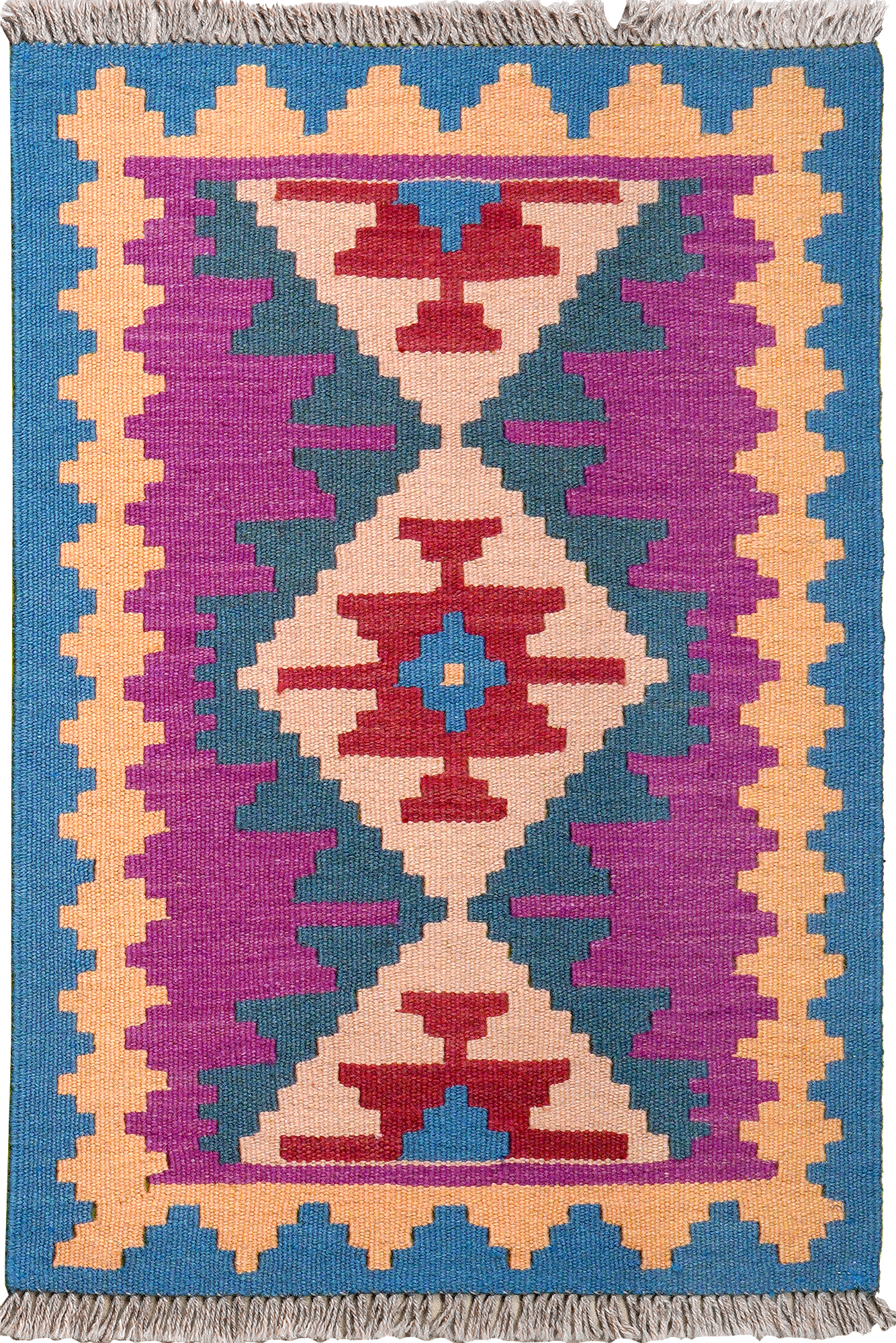 Kilim Gashgai Teppich Mehrfarbig 0