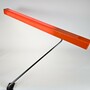 Vintage Lampe Kunststoff Metall Orange 1970er Jahre  3