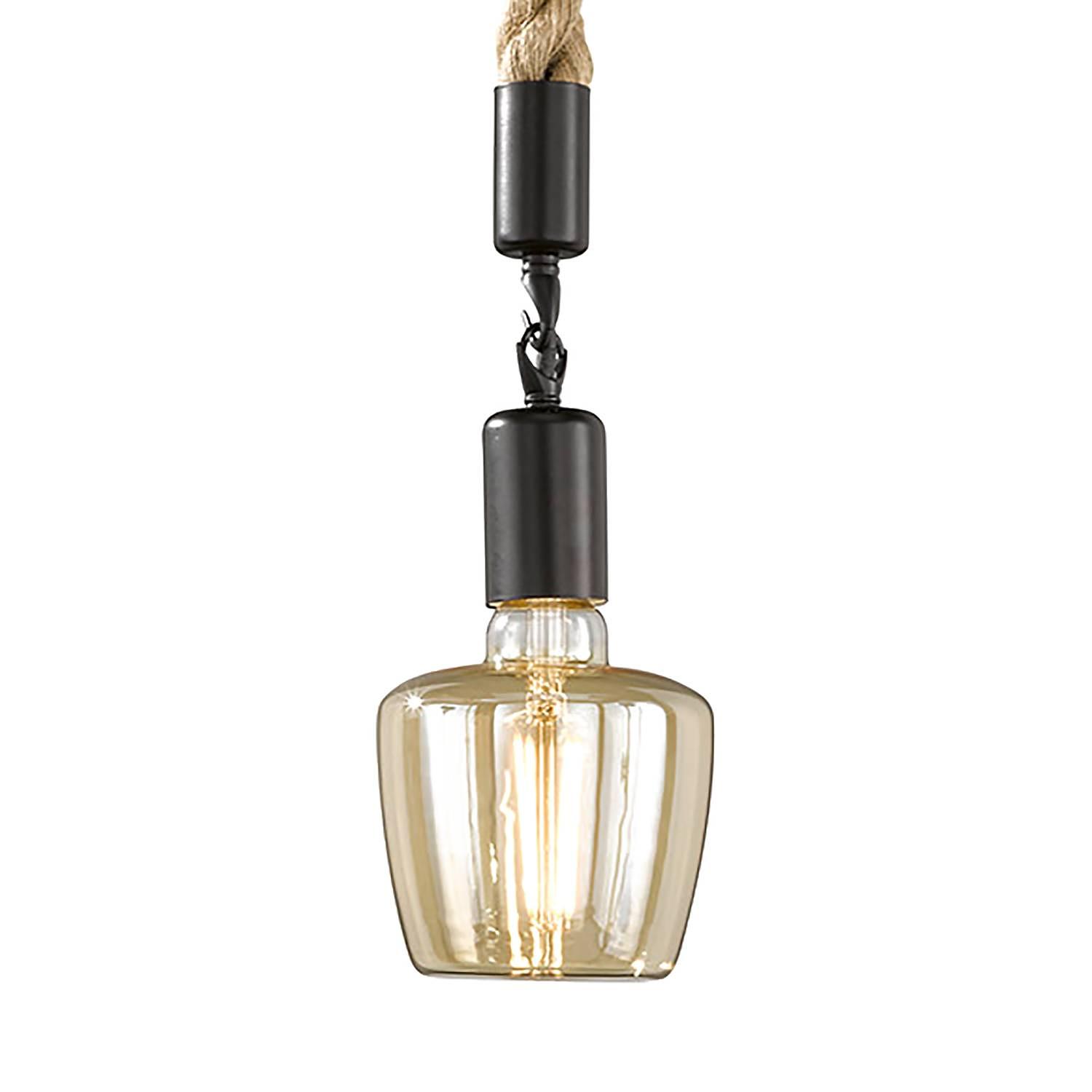 Pendant lamp Rope II Black 1