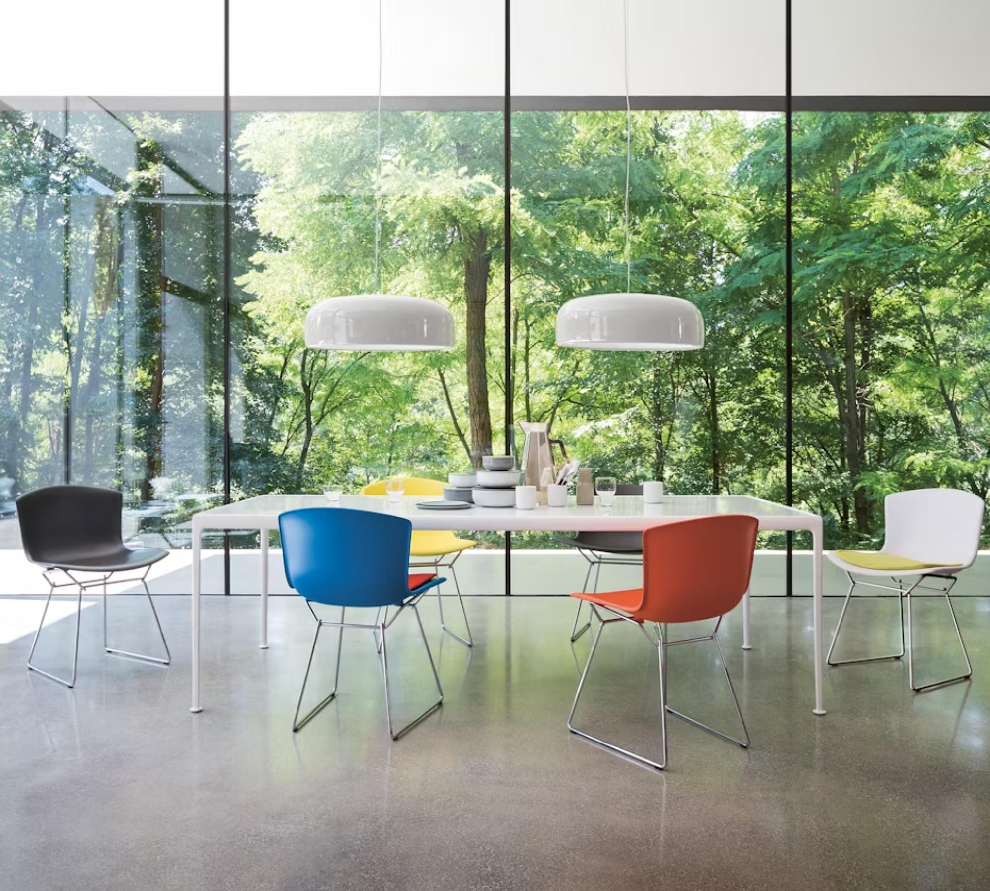 Bertoia Stuhl Chrom Gelb 5