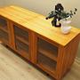 Display cabinet Pine wood 1980s 12