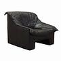 Armchair Leather Black 1960s 0