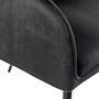 CHARVELLE Dining Chair Fabric Black 5