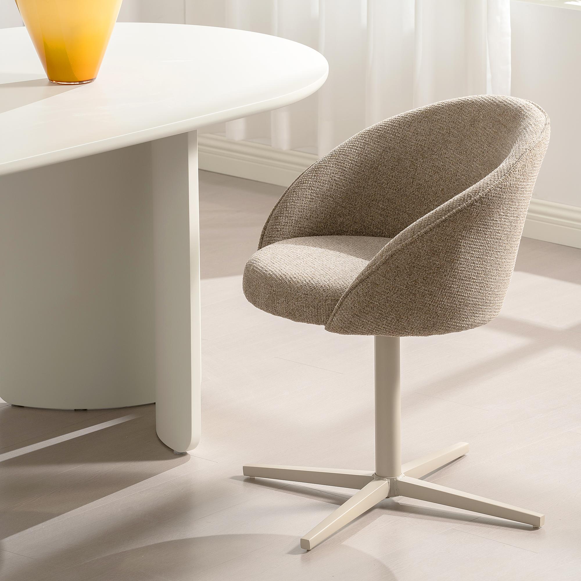 Armchair LECHER Set of 2 Beige 3