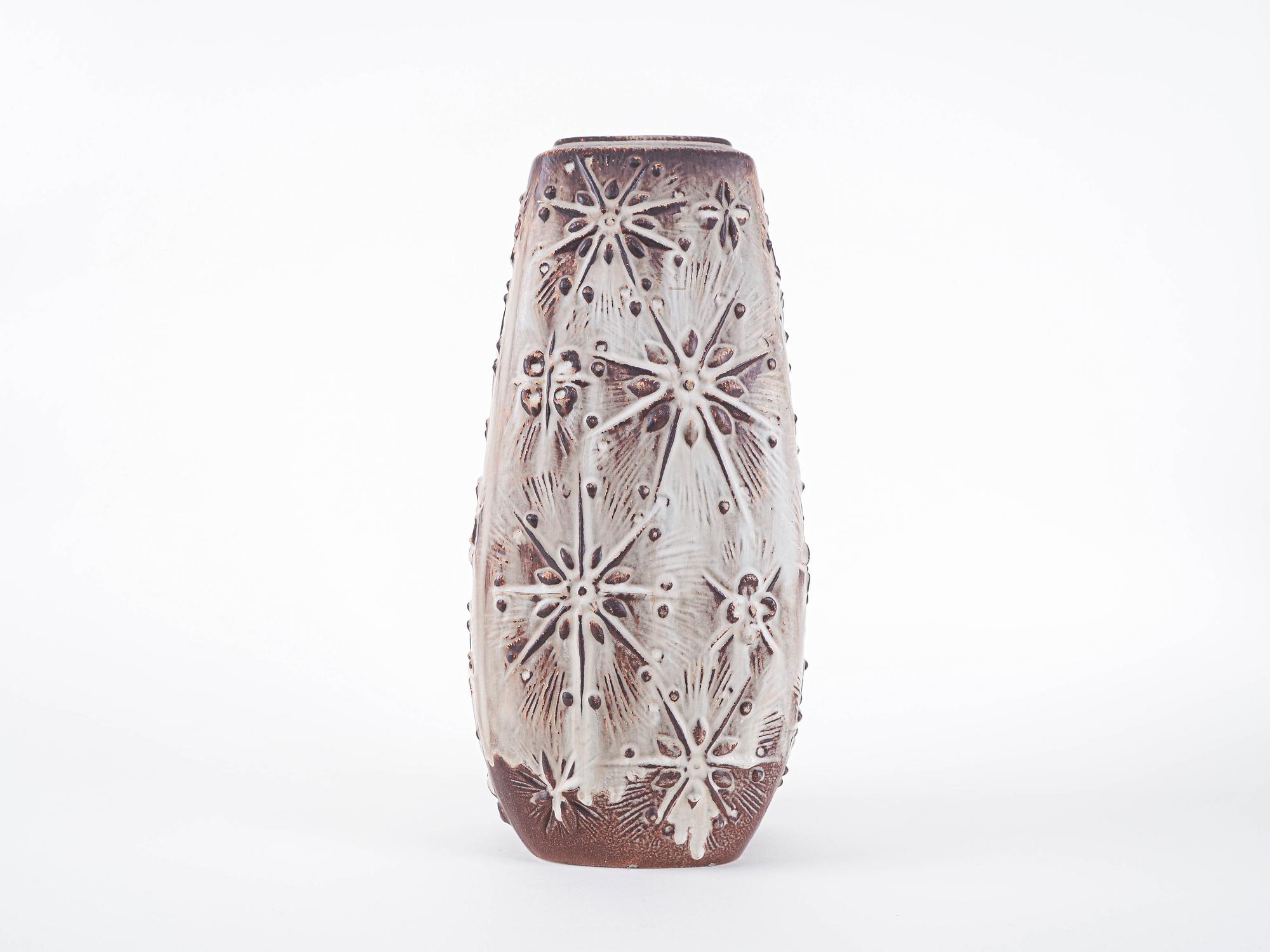 Ceramic Vase Beige 1960s 2