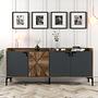 Venedik Sideboard Walnussbraun Anthrazit 0