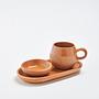 2x Earth Ball Tasse Keramik Terracotta 250 ml 1