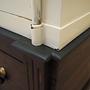 Vintage Tresor Stahl Holz Creme 1950er Jahre 14