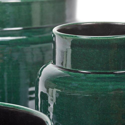 INDOOR Vase Ceramic Dark Green 1