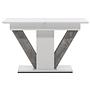Disa  Dining table  MDF White/Grey 120/160×80 0