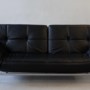 Vintage Pascal Mourgue Smala Sofa und Hocker Schwarz 2