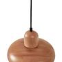 Hand Pendant Light Oak Wood Brown 6