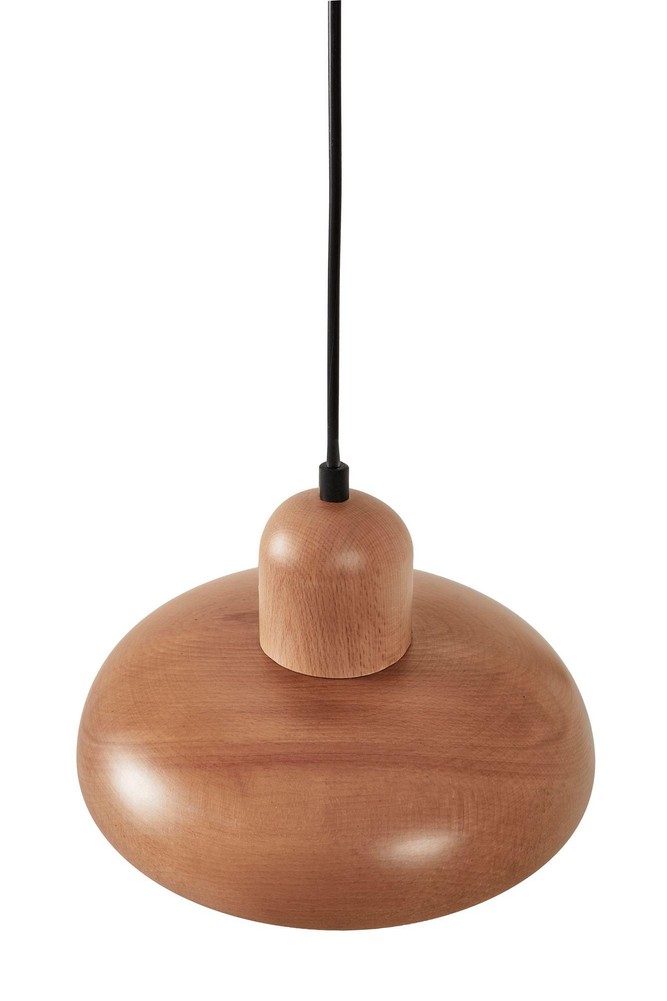 Hand Pendant Light Oak Wood Brown 6