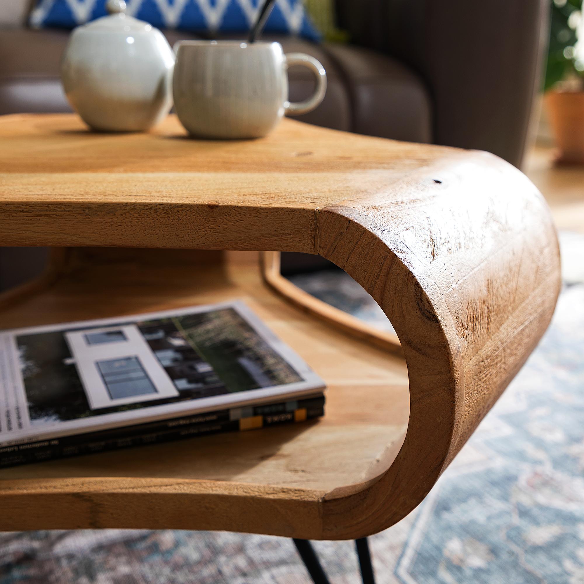 Coffee Table TAZOHO Acacia Black 4