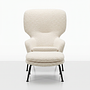 Sessel & Fußhocker Dublin Auckland Boucle 1