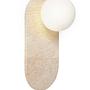Tor Wall Lamp Travertine White 3