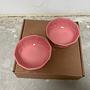 4x Schüssel Porzellan Rosa 2