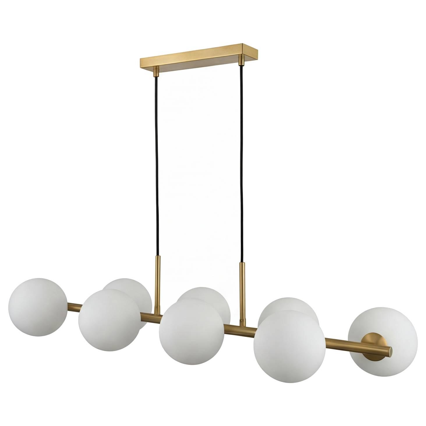Ceiling Light Glinto 8-Light Opal Glass Iron 3