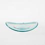 Crystal plate Turquoise Transparent 1960s 2