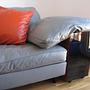 Lota Sofa Leder Grau 5