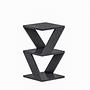 Albeni Side Table Wood Veneer Anthracite 6