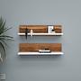 Shelf Wandregal Holzfurnier Weiß 3
