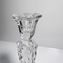 Vintage candlestick crystal glass 1970s 2