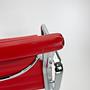 Eames EA 108 Stuhl Chrom Leder Rot 5