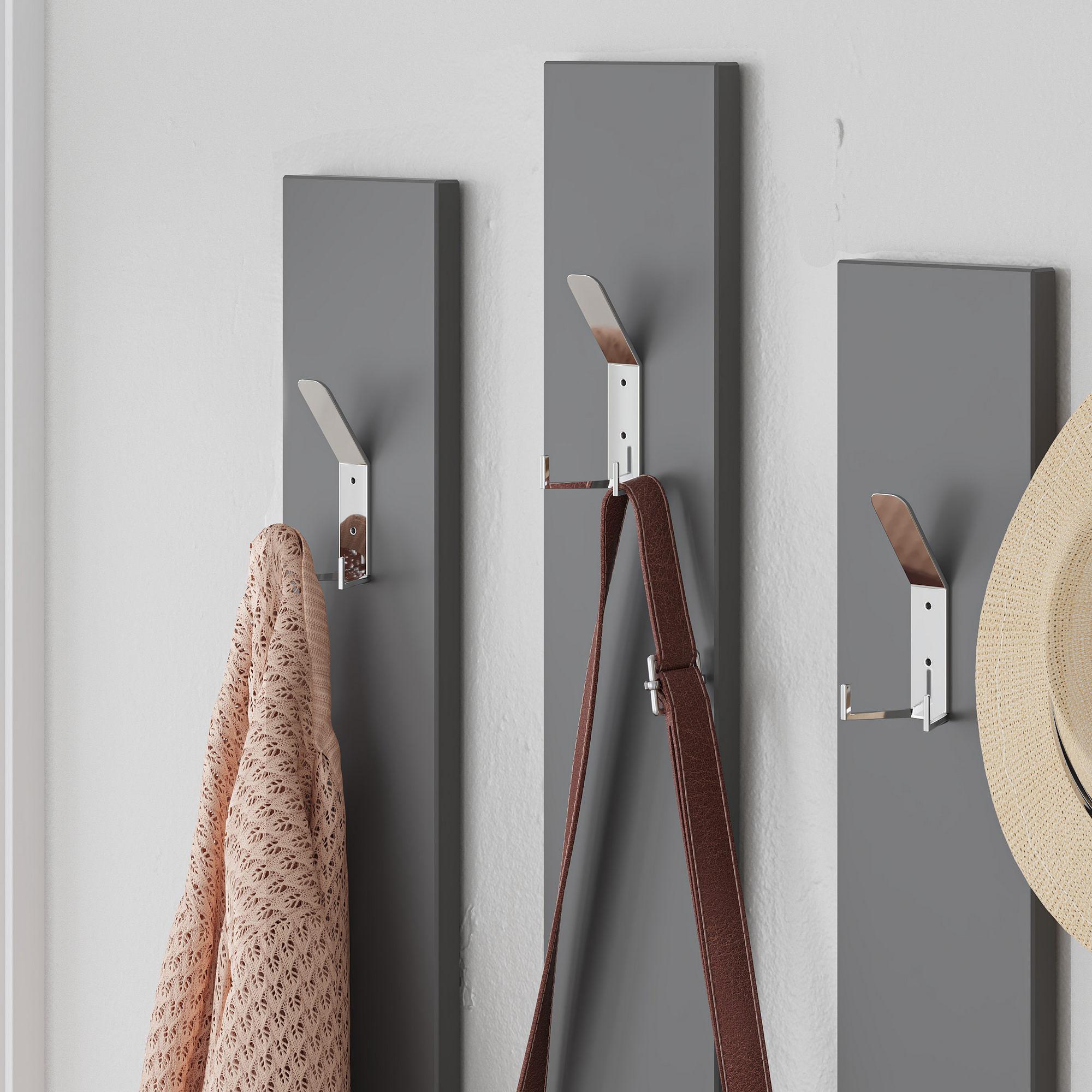 Ramda Wardrobe Wood Veneer Light Mocha Anthracite 5