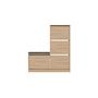 Dude Schuhschrank Holz Eiche 4