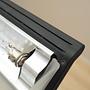 Floor lamp metal glass 1990s 6