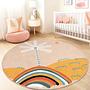 Tappeto per bambini arcobaleno multicolore ⌀180cm 1