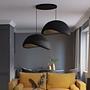 2-Flammig Wabi Sabi Driftgrains Pendelleuchte Schwarz 2