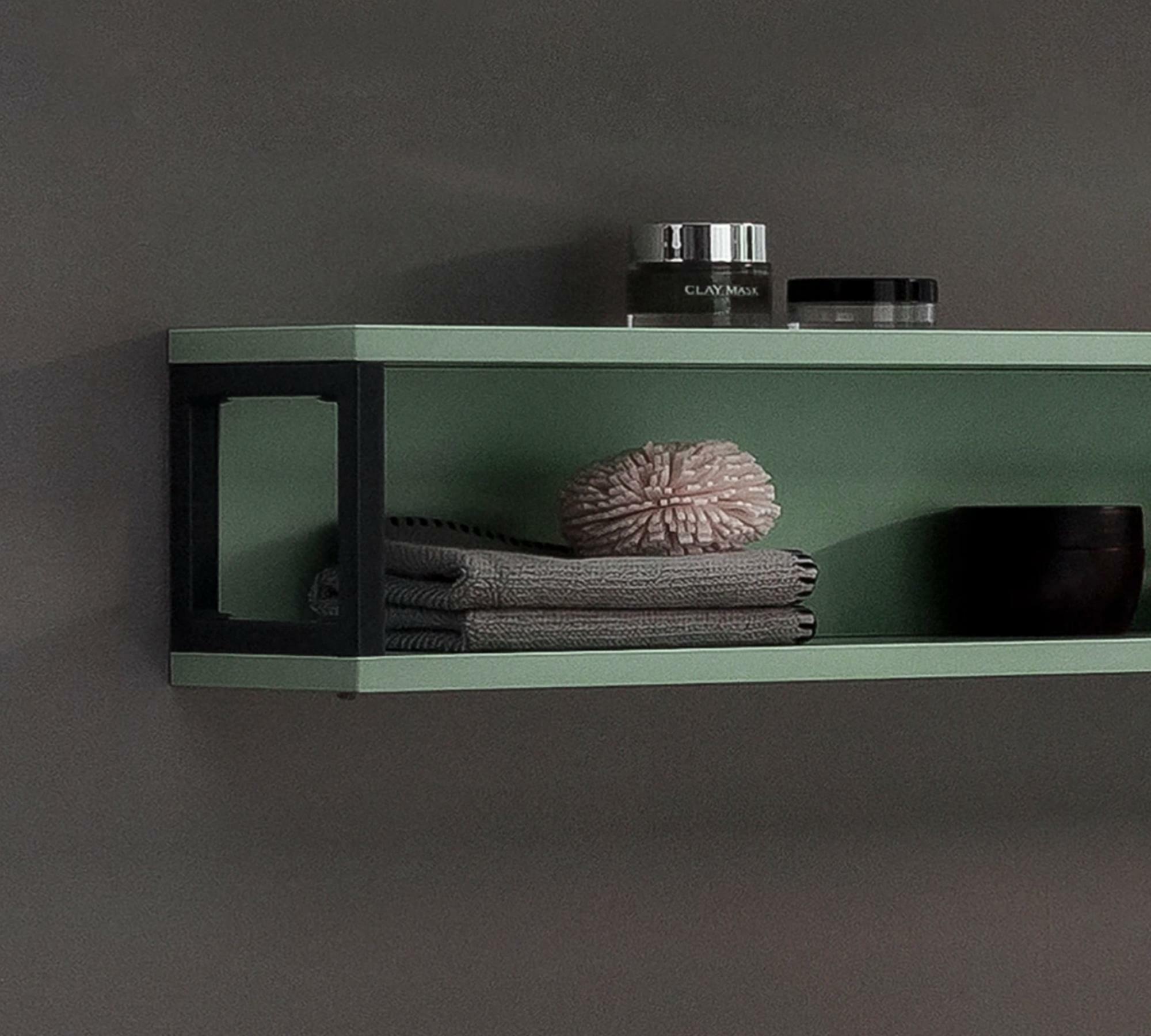 Wall shelf wood mint 2
