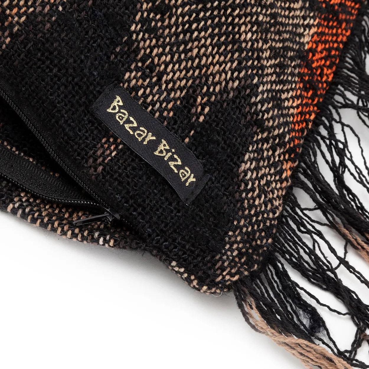 Oh My Gee Pillowcase Black Orange 60x60cm 3