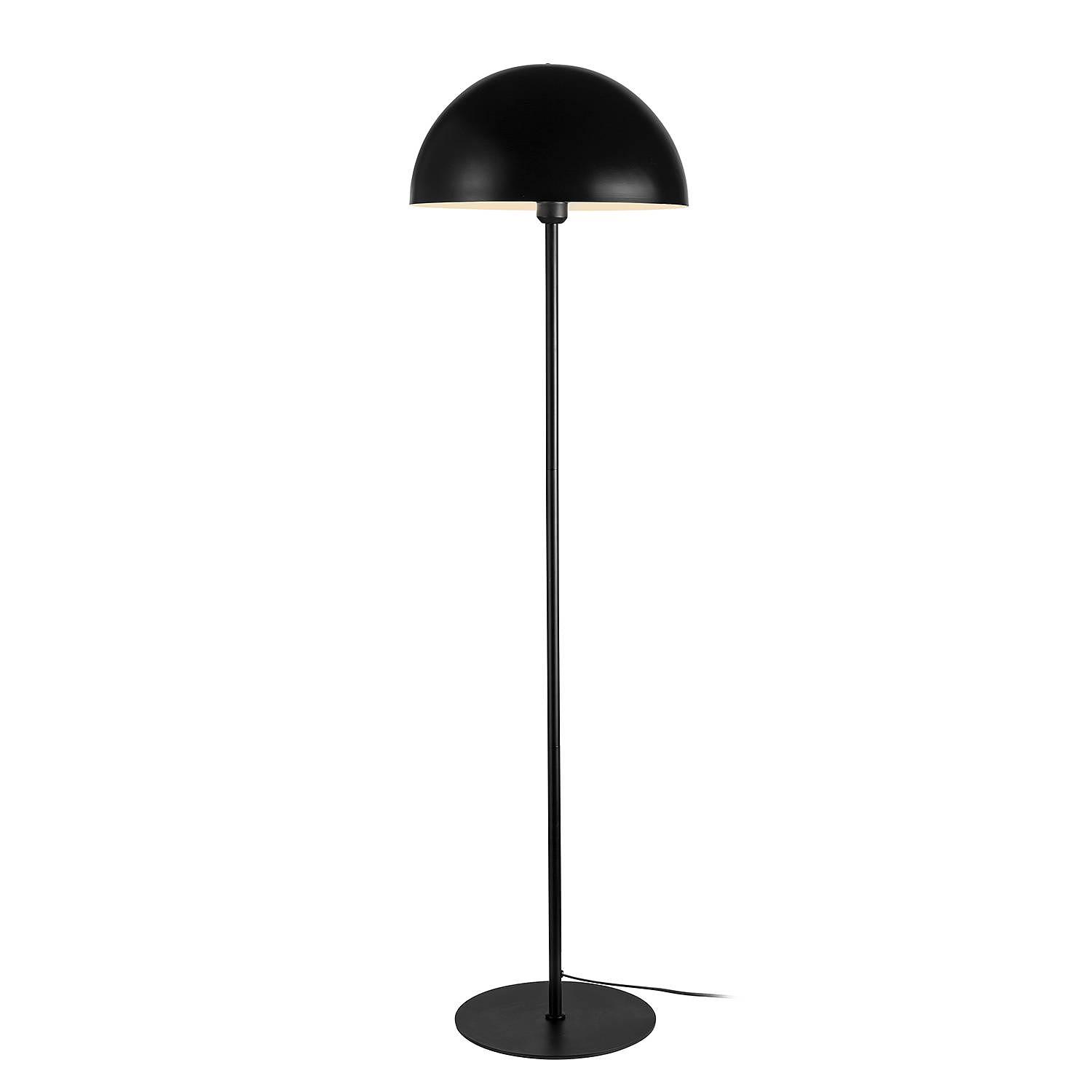 1-Flammig Stehleuchte Ellen Stahl Schwarz e14 1