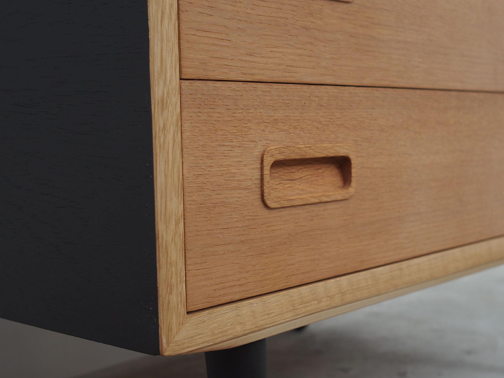 Vintage chest of drawers wood beige 1970s 10
