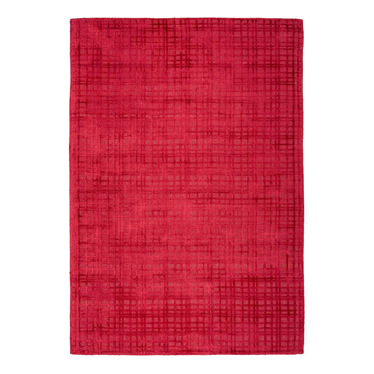 Short pile rug Karma 125 Cherry red 1