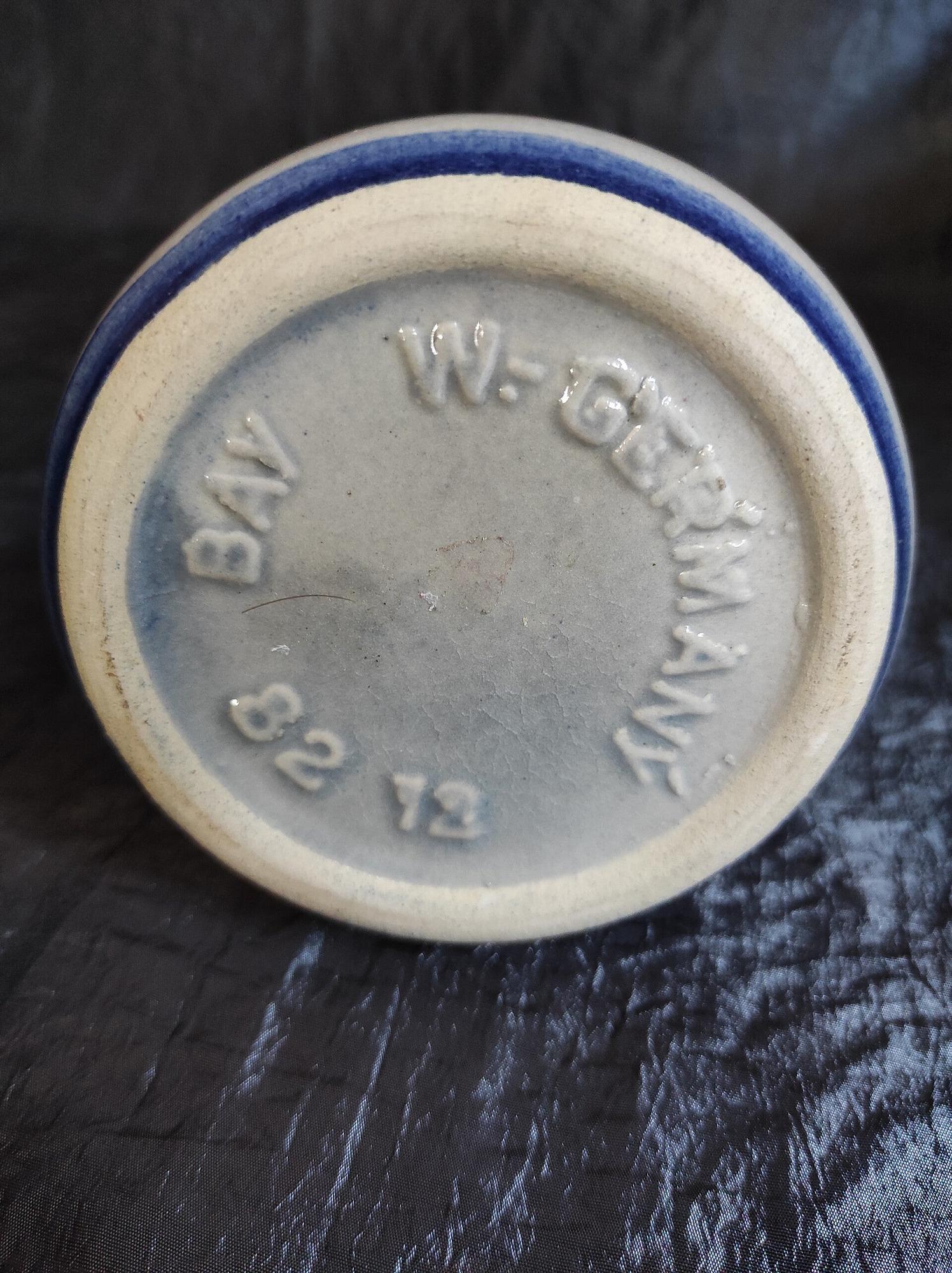 Vintage 82-12 Vase Keramik Blau 4