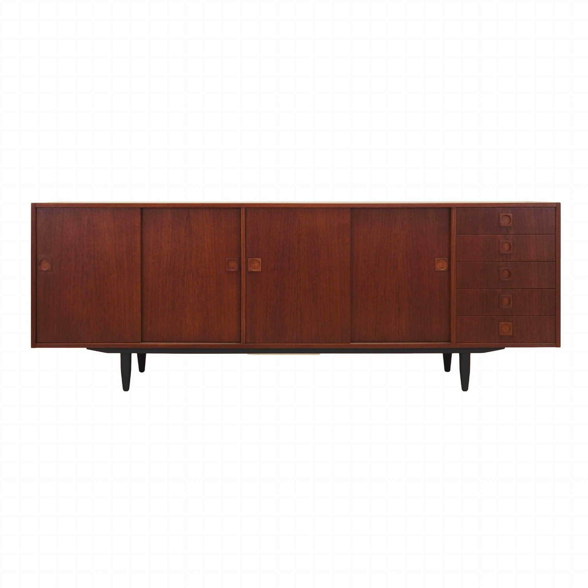 Vintage Sideboard Teakholz Braun 1960er Jahre 0