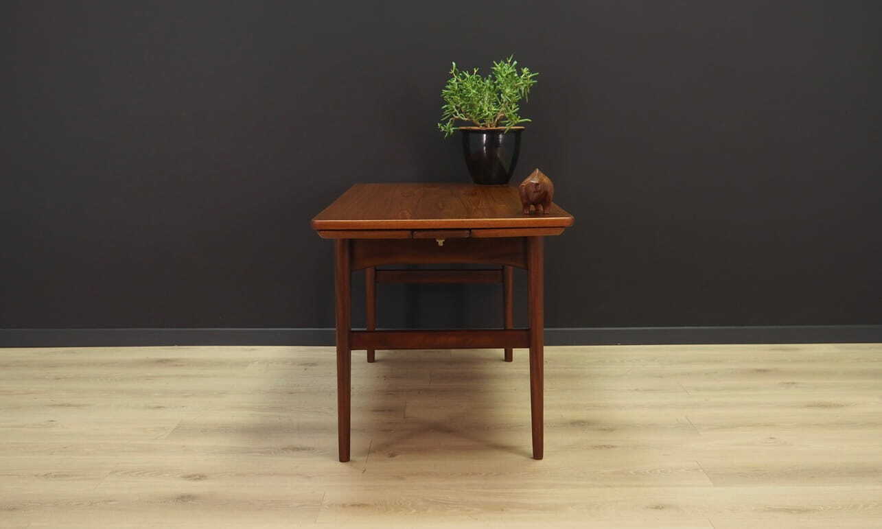Vintage Bank Teak Wood Brown 1970s 6