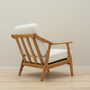 Vintage armchair oak wood textile cream 1960s 5