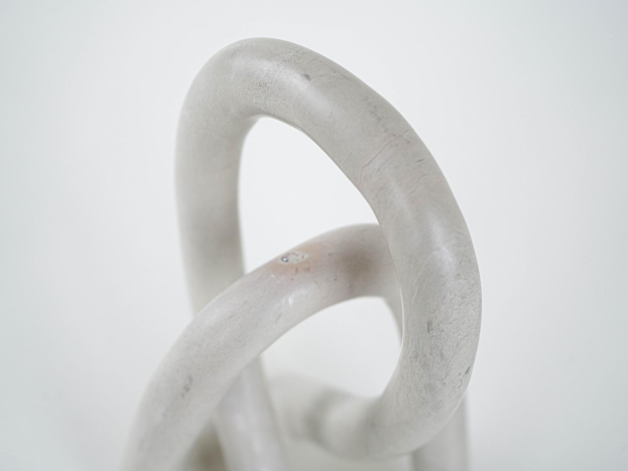 Sculpture Abstract White 1980s 8