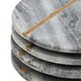 4x Kira Grey Marble Untersetzer
 5