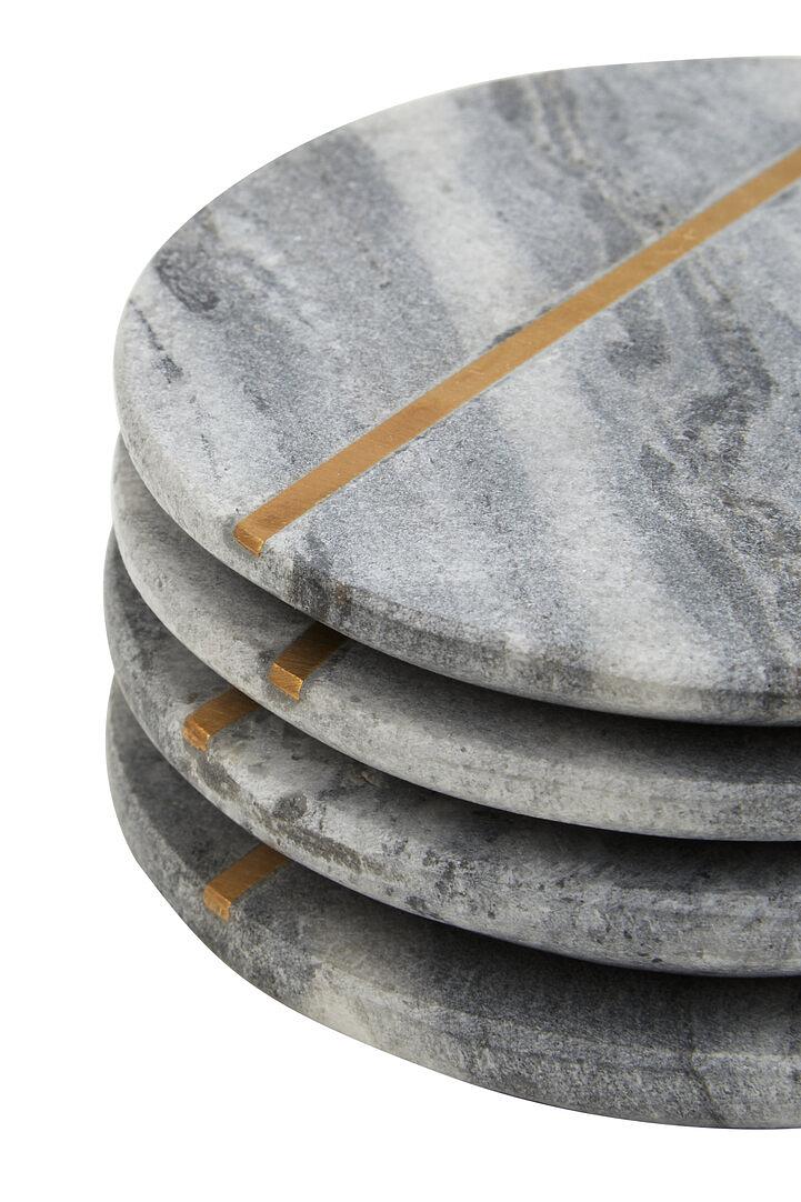 4x Kira Grey Marble Untersetzer
 5