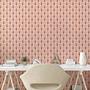 Tapete Blush Pink PVC Rosa Höhe: 90 cm 4