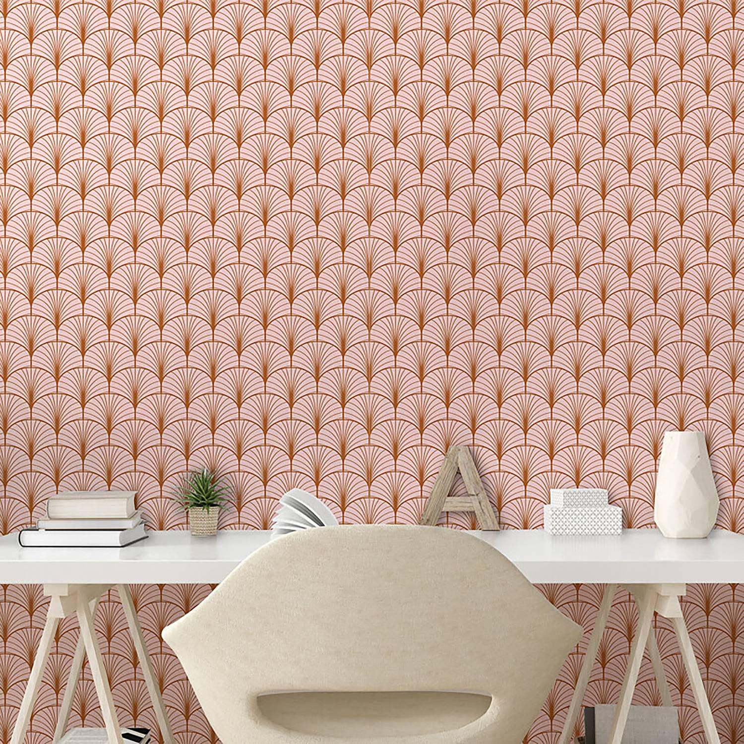 Tapete Blush Pink PVC Rosa Höhe: 90 cm 4