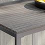 Portol Garden Kitchen Table Aluminium Plastic Black 3